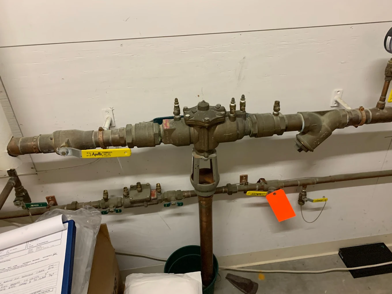 Licensed technician performing professional backflow testing in New Boston NH